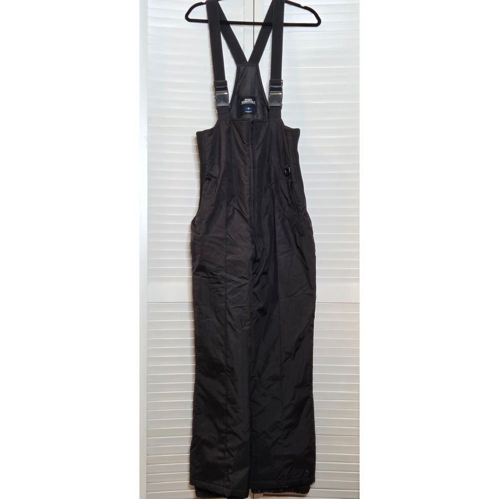Sport Essentials Black Insulated Snow Bibs Size S Adjustable Ski Overalls Pants